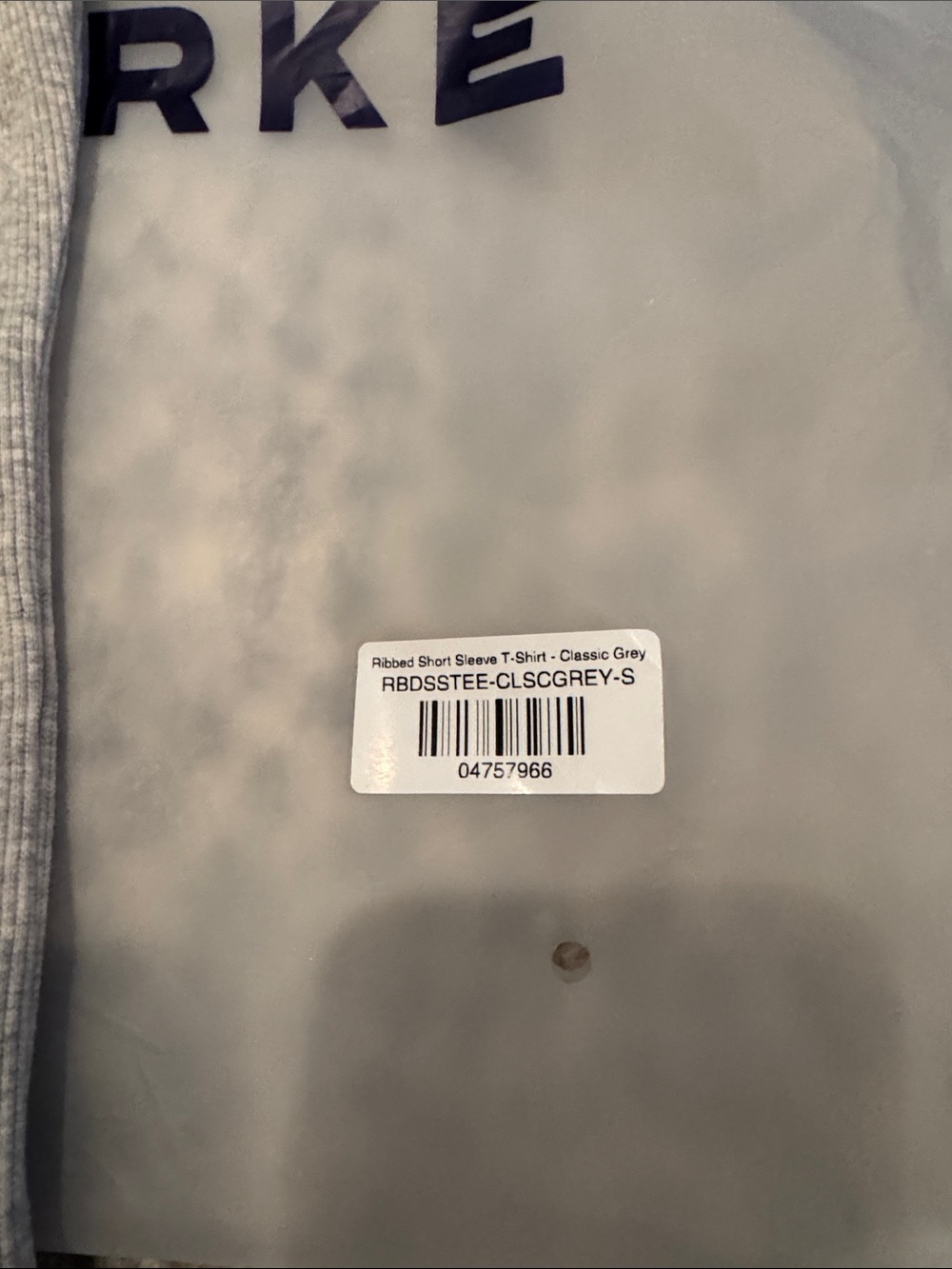Parke Short Sleeve Crew Tee in Heather Gray NWT - Picture 2 of 3